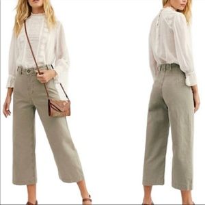 Free People We The Free Crop Wide Leg Pant - NWT
